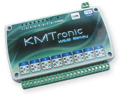 KMtronic LAN Ethernet IP 8 channels WEB Relay board (BOX)